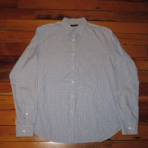 Theory Striped Button Down Shirt Retail $195